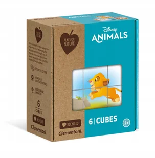 Clementoni Klocki obrazkowe 6el Play for future Zwierzęta Disneya 44004 - Klocki - miniaturka - grafika 2