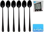 Łyżeczki - Amefa Łyżeczki do latte 1410 Holenderskie Trend 6 sztuk komplet dla 6 osób czarne 1410 Trend czarne łyżeczki do latte - miniaturka - grafika 1