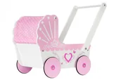 Wózki dla lalek - Dodo Toys Drewniany wózek dla lalek WOZEK DREWN DA702 - miniaturka - grafika 1