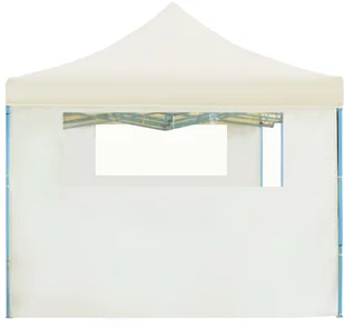 vidaXL Składany namiot z 5 ścianami bocznymi, 3 x 9 m, kremowy 44975 - Pawilony ogrodowe - miniaturka - grafika 6