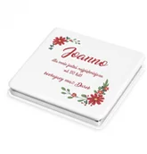 Lusterka do makijażu - Murrano Lusterko kwadratowe z grawerem dla żony LSTR-KW-024 - miniaturka - grafika 1