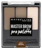 Pozostałe kosmetyki - Maybelline Master Brow Pro Palette Zestaw do Brwi Soft Brown MAY-8761 - miniaturka - grafika 1