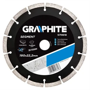 Graphite diamentowa tarcza tnąca 180mm segmentowa 57H618 - Materiały ścierne - miniaturka - grafika 3