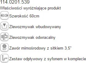 Franke Maris MRG 651-78 biały polarny 114.0201.539 - Zlewozmywaki - miniaturka - grafika 6