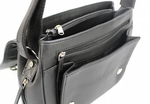 BETLEWSKI (PL) Ekskluzywna Torba Męska Skórzana BETLEWSKI Skóra Naturalna Średnia TBG-YM-205 CZARNY 30 x 26 x 9 [cm] - Torby męskie - miniaturka - grafika 7