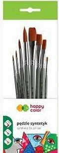 GDD Pędzle artystyczne mieszane 8szt HAPPY COLOR - Pędzle - miniaturka - grafika 2
