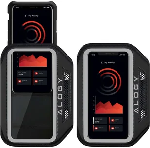 Alogy Etui do biegania WaterProof Sport ArmBand wodoodporna opaska na ramię do telefonu 6.5 cali Czarna 13861X1 - Etui i futerały do telefonów - miniaturka - grafika 7