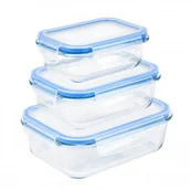 Pojemniki kuchenne - KönigHOFFER KONIGHOFFER LARGO KOMPLET 3 SZKLANYCH POJEMNIKÓW NA ŻYWNOŚĆ 5903313422079 - miniaturka - grafika 1