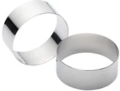 Formy do ciast - Kitchen Craft Duża  pierścienie-płyta ze stali nierdzewnej, 9 cm głębokości, 2 sztuki KCRINGLRG - miniaturka - grafika 1