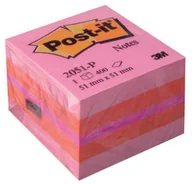Etykiety samoprzylepne i bloki etykiet - Post-It KOSTKA SAMOP. MINI 51x51mm 1x400k RÓŻOWA - miniaturka - grafika 1