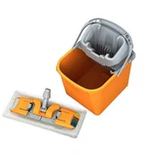 Wózki serwisowe - Splast Zestaw do sprzątania podłóg, wiadro z wyciskarką, mop z mikrofazy 40cm, stelaż do mopa KLIK 40cm, z tworzywa sztucznego PIKO Splast TSP-0001 TSP-0001 - miniaturka - grafika 1