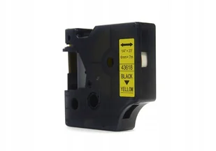 Dymo JetWorld Taśma JetWorld D1 Czarny na Żółtym 6mm x 7m LM100, LM100+, LM200, LM300, LM400, LM420P, LM350, LM350D, LM360D, LM450D, LM26 JWT-D43618N - Taśmy do drukarek barwiące - miniaturka - grafika 2