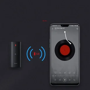 Baseus Odbiornik Bluetooth 5.0 BA03, dźwięk 3D, NFC, aptX (czarny) BSU951 - Transmitery FM - miniaturka - grafika 7