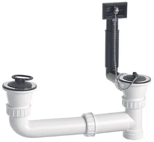 Blanco Zestaw przelewowo-odpływowy 504748 2x1.5 cala TOP ED - Odpływy liniowe - miniaturka - grafika 2