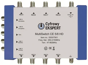 Technisat MultiSwitch Cyfrowy Ekspert CE 5/8 HD MS0508TCE - Rozgałęźniki i multiswitche do TV-SAT - miniaturka - grafika 3