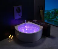 Wanny z hydromasażem - Zepehof Wanna z hydromasażem EB-8005 narożna - miniaturka - grafika 1