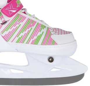 Nils EXTREME NH2255 A WHITE/PINK ROZM. L(40-43) ŁYŻWY HOKEJOWE EXTREME - Łyżwy - miniaturka - grafika 2