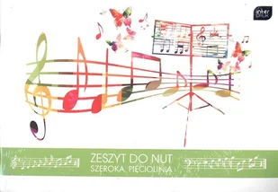 INTERDRUK  Zeszyt do nut B5/16K mix szeroka linia (10szt) - Artykuły biurowe - miniaturka - grafika 2