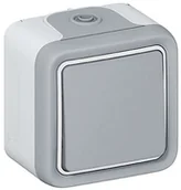 Wyłączniki światła i elektryczne - Legrand Plexo leg69901 drożny przełącznik do wiertarki udarowej montażu, szary LEG69901 - miniaturka - grafika 1