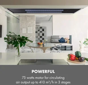 Klarstein High Line 77 Czarny - Okapy kuchenne - miniaturka - grafika 2