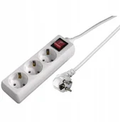 Listwy zasilające - Hama Listwa Zasilająca 3 Gniazda 1,4 m - miniaturka - grafika 1