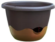 Donice - Plastia Donica samonawadniająca Mareta 25 brązowy, wisząca, śred. 25 cm - miniaturka - grafika 1