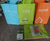 Worki na śmieci - TORBY DO RECYKLINGU SEGREGACJI ŚMIECI 3 szt - miniaturka - grafika 1