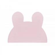 Miseczki i talerzyki dla dzieci - WeMight Be Tiny we might be tiny - silikonowa podkładka króliczek - powder pink - miniaturka - grafika 1