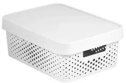 Curver POJEMNIK AŻUROWY INFINITY 11L Z PRZYKRYWKĄ BIAŁY piątek 28.07 >  229167 - Pudła i pojemniki do przechowywania - miniaturka - grafika 5