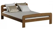Łóżka - Magnat Meble Łóżko sosnowe Klaudia 140x200 DĄB - miniaturka - grafika 1