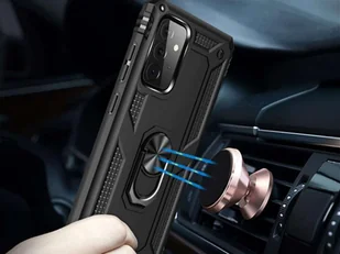 Alogy Etui pancerne obudowa Stand Armor Ring do Samsung Galaxy A72 Czarne 10311X1 - Etui i futerały do telefonów - miniaturka - grafika 7
