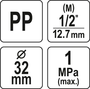 marka niezdefiniowana ZŁĄCZKA PP GZ 32MM x 1/2" - Rury - miniaturka - grafika 4
