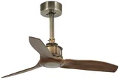 Lampy pozostałe - Faro Barcelona 33428 - Wentylator sufitowy JUST FAN brązowy/złoty - miniaturka - grafika 1