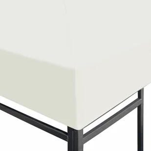 vidaXL Zadaszenie altany ogrodowej, 310 g/m, 3 x 3 m, kremowe - Pawilony ogrodowe - miniaturka - grafika 7