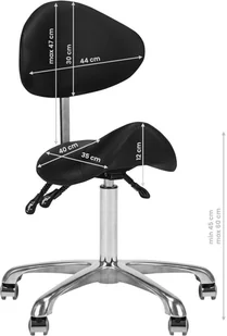 TABORET KOSMETYCZNY 1004 GIOVANNI CZARNY 141630 - Krzesła i taborety kosmetyczne - miniaturka - grafika 16