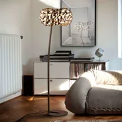 Lampy stojące - Schuller Lampa stojąca LED Narisa, różowe złoto - miniaturka - grafika 1