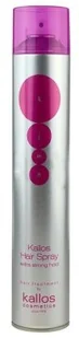 Kallos KJMN Hair Spray Extra Strong Hold With Silk Protein 500 ml Extra mocny lakier do włosów chroniący przed wilgocią - Kosmetyki do stylizacji włosów - miniaturka - grafika 3