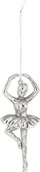 Ozdoby bożonarodzeniowe - Art-Pol Zawieszka choinkowa świąteczna srebrna baletnica 133109 - miniaturka - grafika 1