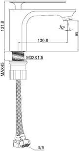 Sea-Horse AERO BJM104 - Baterie umywalkowe - miniaturka - grafika 3