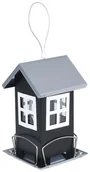 Karmniki dla ptaków - Karmnik dla ptaków 12x12x19cm metalowy domek - miniaturka - grafika 1