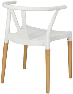 Simplet Krzesło Wicker PP Simplet białe - Krzesła - miniaturka - grafika 2