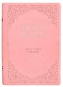 Pozostałe książki - CHRISTIAN ART GIFTS KJV Bible Giant Print Full Size Pink - miniaturka - grafika 1