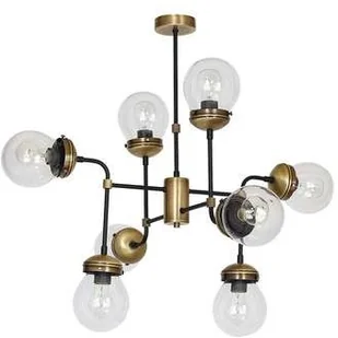 Luminex Hydro 6831 lampa wisząca zwis 8x60W E27 złota/czarna - Lampy sufitowe Luminex Hydro 6831 lampa wisząca zwis 8x60W E27 złota/czarna - Lampy sufitowe - miniaturka - grafika 2