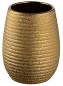 Akcesoria łazienkowe - Bisk Pojemnik kosmetyczny GOLD kolor stare złoto - miniaturka - grafika 1