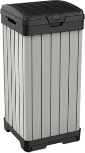 Keter Kosz ogrodowy Rockford 125 l Keter szary KET236996 - Kosze na śmieci - miniaturka - grafika 2