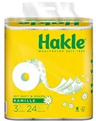 Papier toaletowy - Hakle Papier toaletowy  "Naturalnie pielęgnujący z rumiankiem i aloesem" 3-warstwowy, 1 opakowanie (1 x 24 sztuki) 10105 - miniaturka - grafika 1