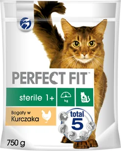 Perfect Fit Sterile 1+) 3 x 750g Bogaty w Kurczaka sucha karma dla kotów po sterylizacji - Mokra karma dla kotów - miniaturka - grafika 2