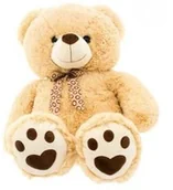 Maskotki i pluszaki - Euro Baby ZABAWKI Miś pluszowy kremowy 75 cm EBM0046A-75C - miniaturka - grafika 1