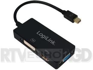 Logilink Adapter CV0110 mDP na Hdmi/dvi/dp czarny - Adaptery i przejściówki - miniaturka - grafika 2