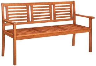 vidaXL 3-os. ławka ogrodowa z poduszką, 150 cm, lity eukaliptus 3061008 - Ławki ogrodowe - miniaturka - grafika 2